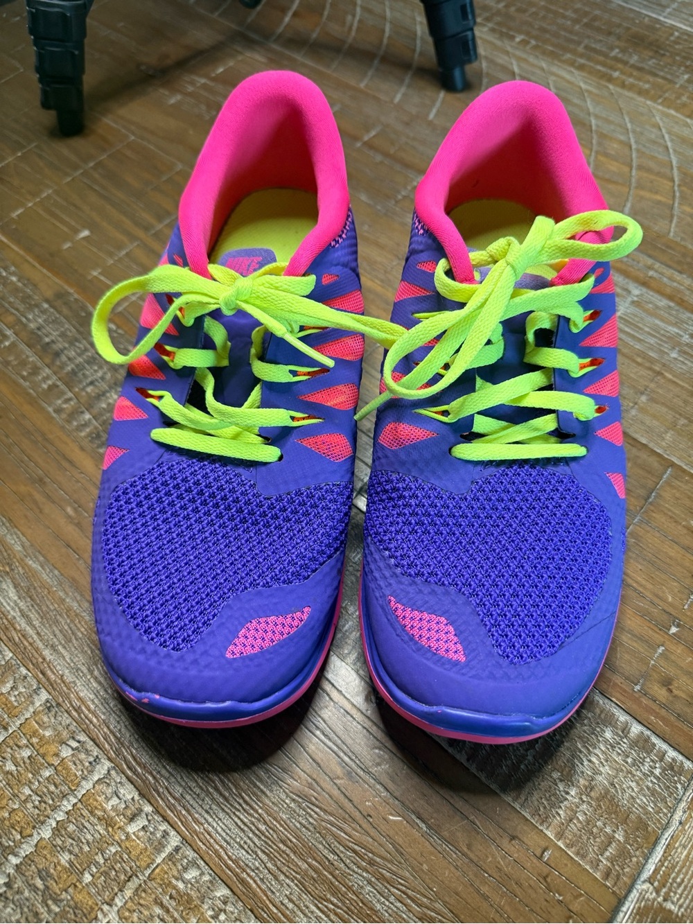 Nike Free 5.0 GS Hyper Grape Pink Running Shoes 644446-502 Size 6Y / Women 7.5